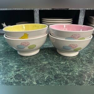 Rae Dunn Easter/Spring Bowls Set Of 4